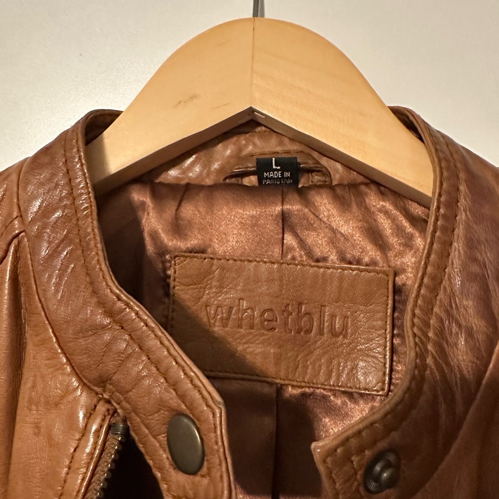 Brown Leather Jacket - Picture 3 of 7